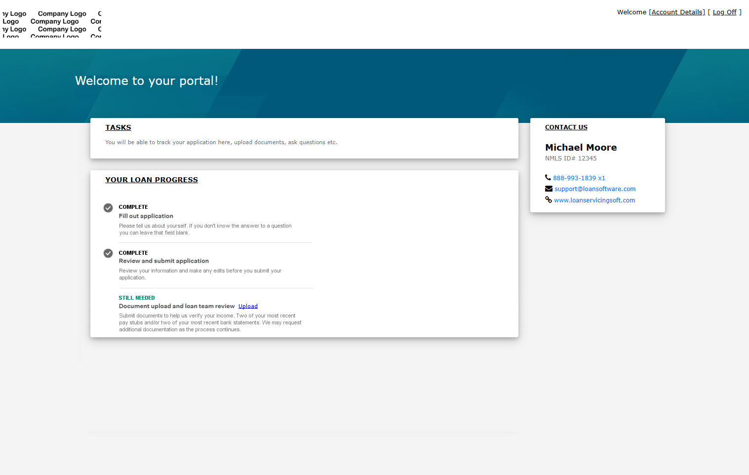 screenshot of LOAN SERVICING SOFT